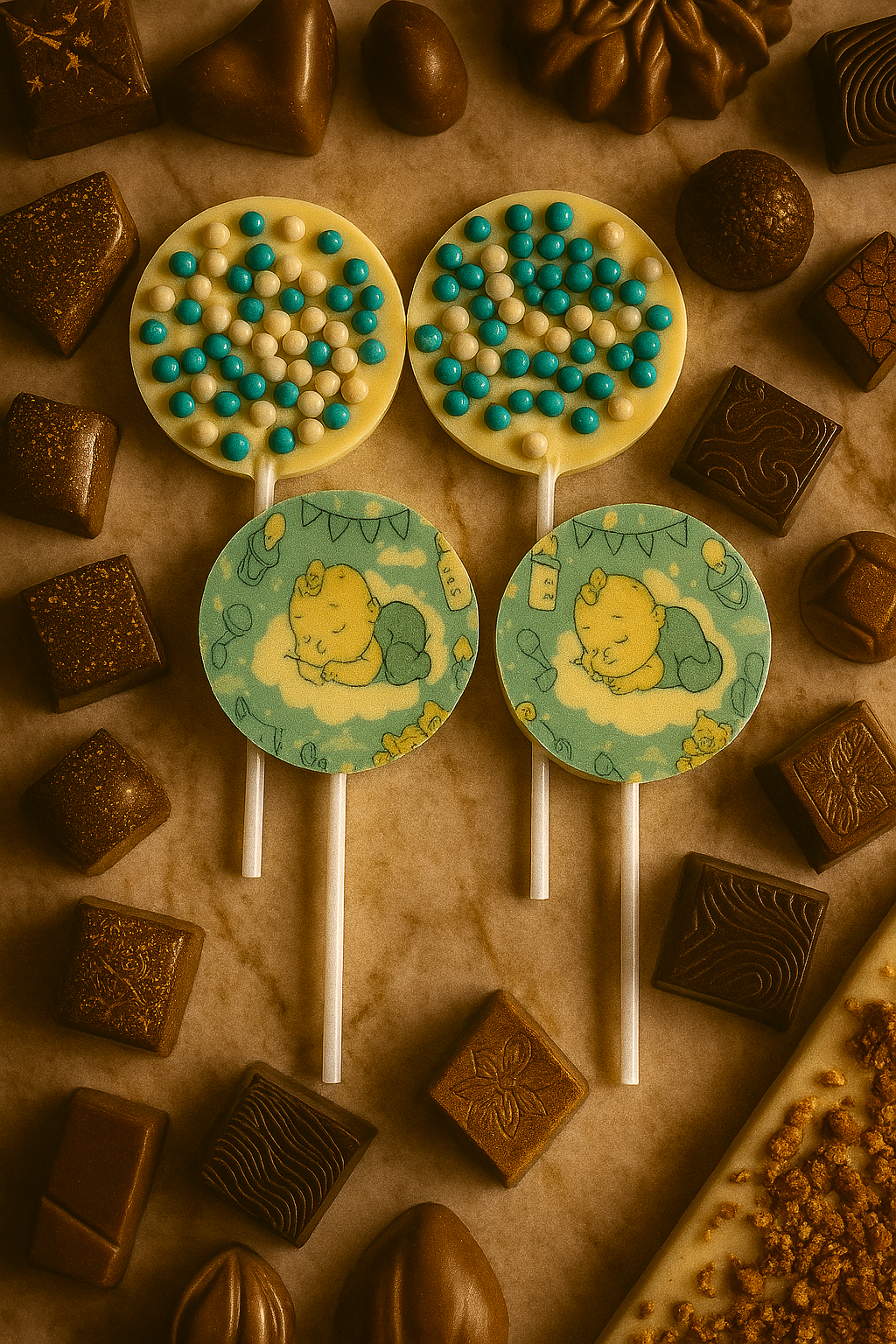 Foto Lolly Geboorte Jongen 60mm