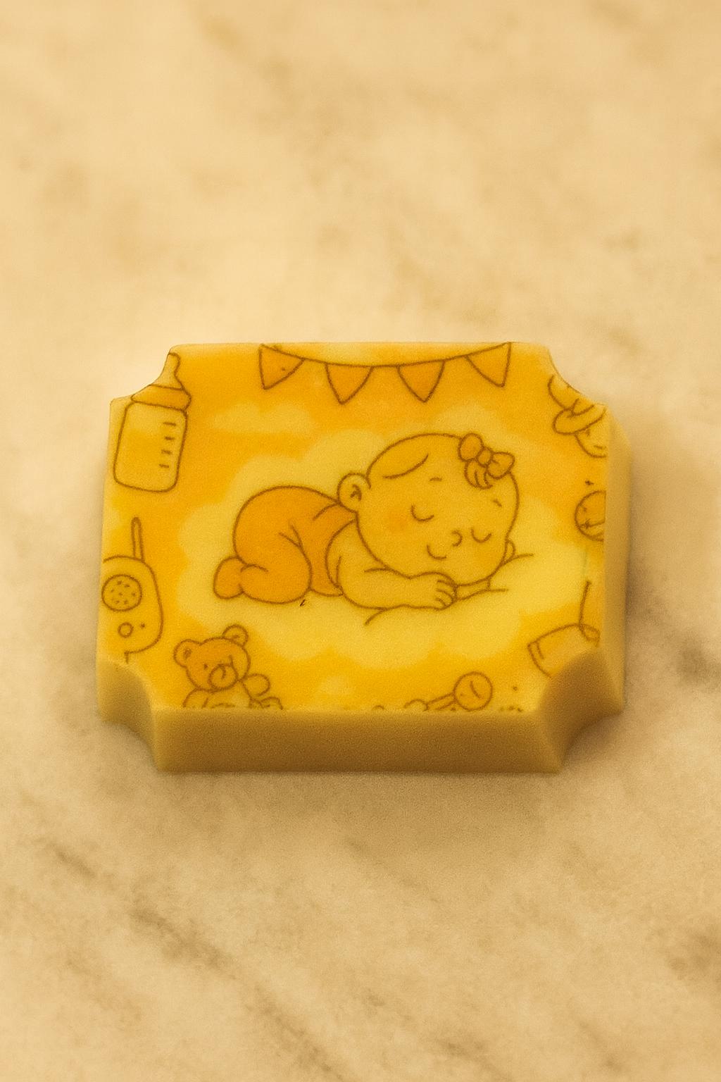 Foto Bonbon Rechthoek Geboorte Meisje