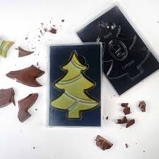 Kerstboom Reep – Pure Chocolade met Vers Gebrande Noten