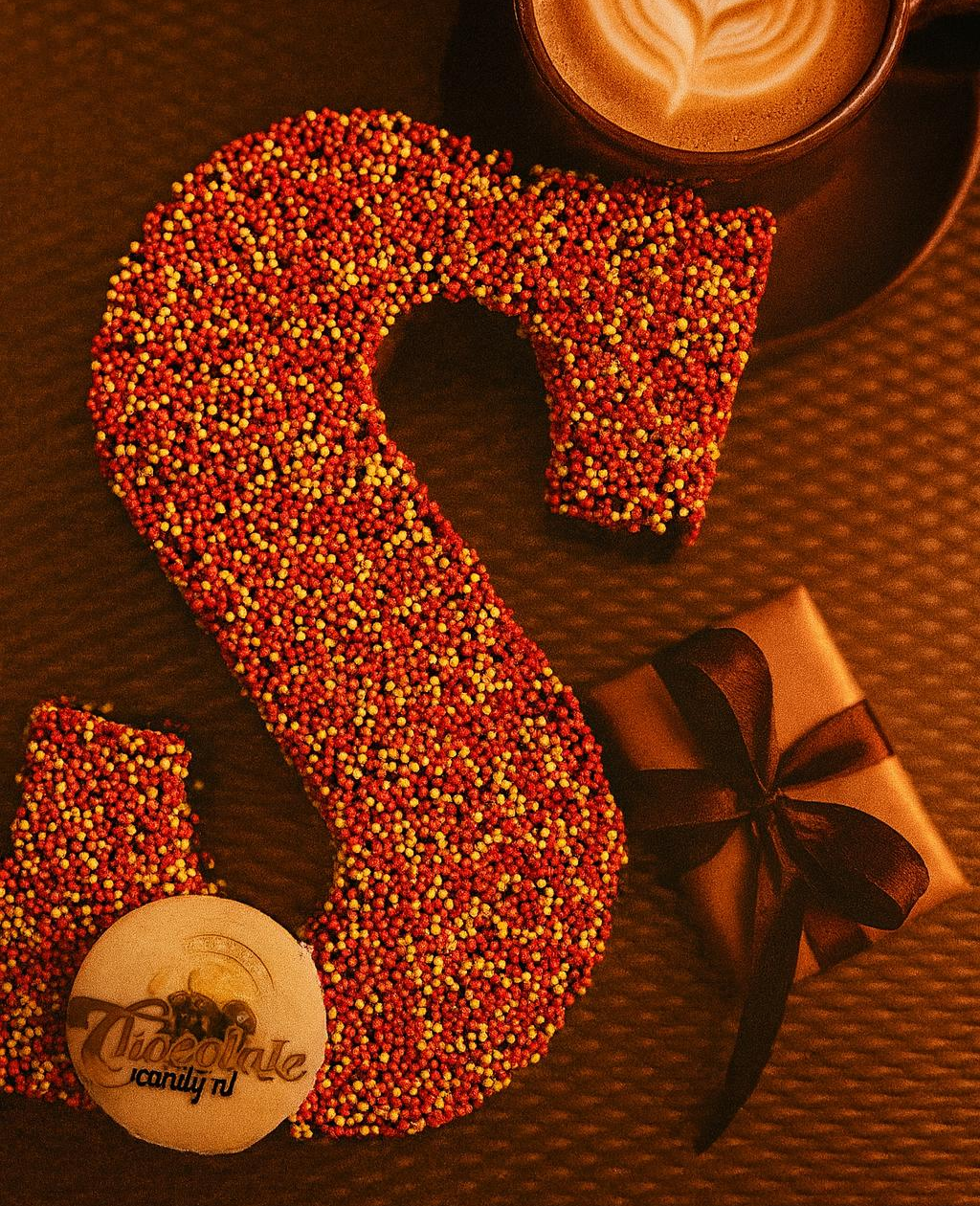 Chocolade Letter S Musketzaad met Logo