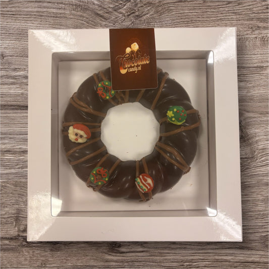 Kerstkrans met Hazelnootvulling – 100 gram Wit